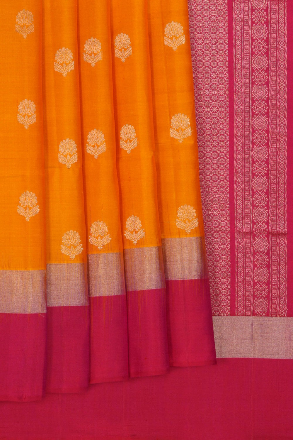 Image of South Silk Yellow Saree
